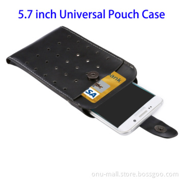 Crazy Horse Texture Universal 5.7 inch Vertical Style Sport Waist / Handhold Bag for iPhone 6